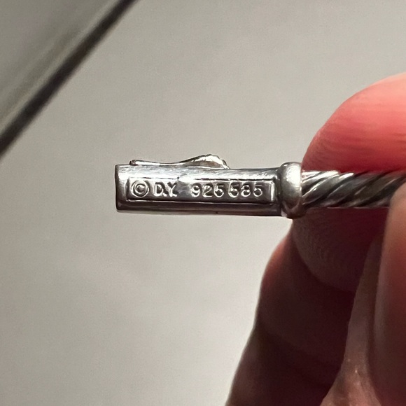 David Yurman .925 Silver and Pearl Metro Station Bracelet - Picture 5 of 10